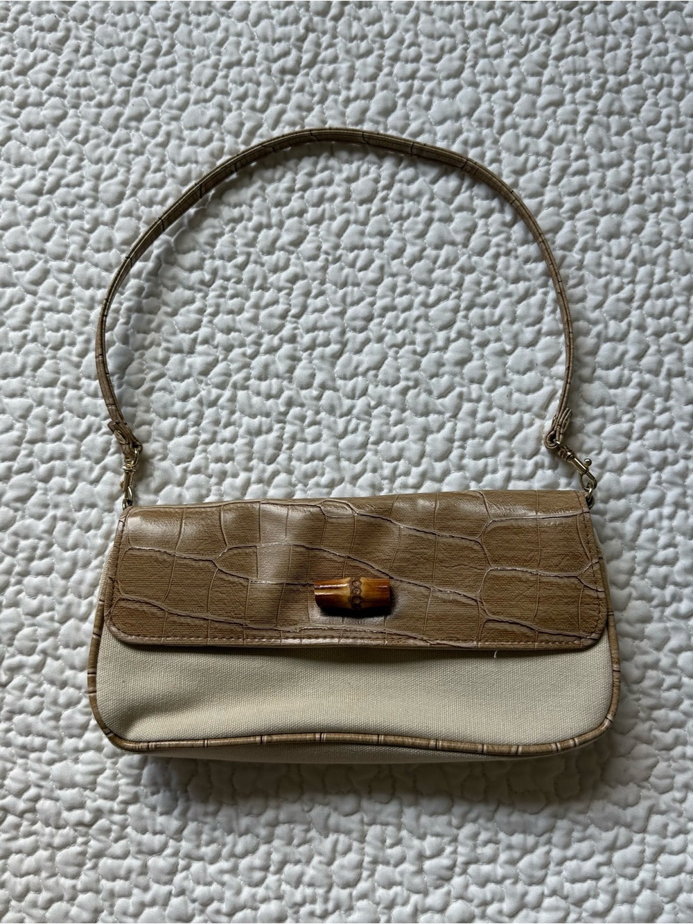 Brown and Cream shoulder bag